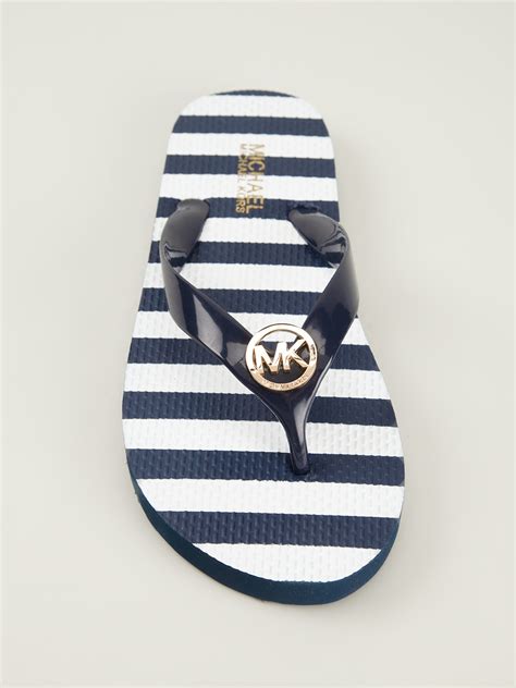 prange michael kors flip flop stripe|MICHAEL Michael Kors Stripe Logo Flip Flops on SALE .